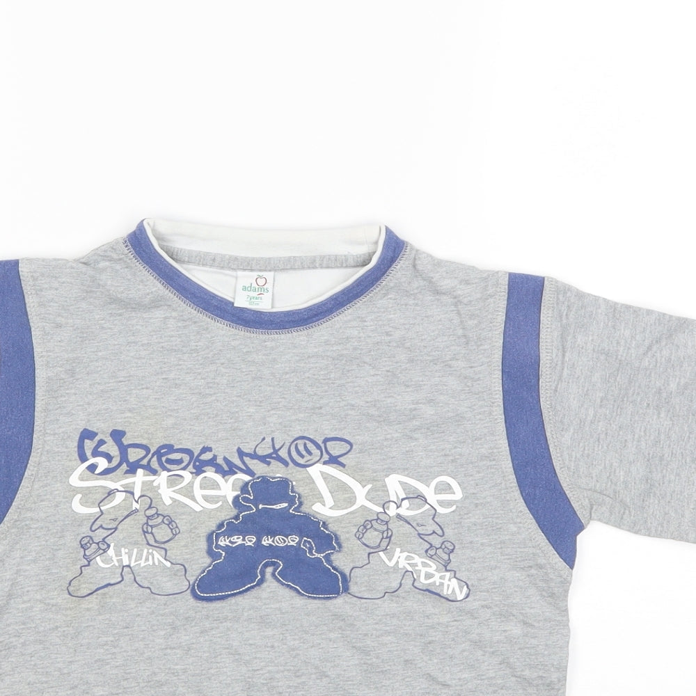Adams Boys Green   Basic T-Shirt Size 7 Years