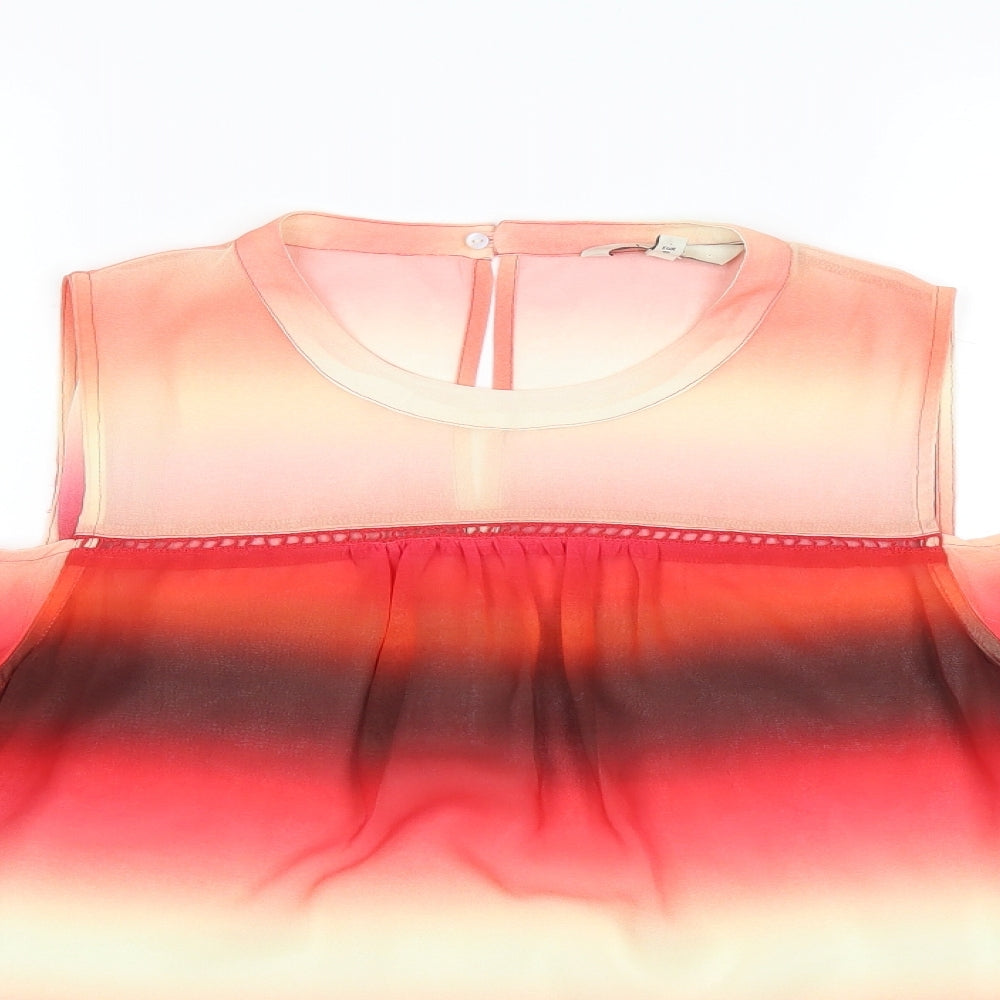 Womens UK Size 12 NEXT Red Basic Blouse