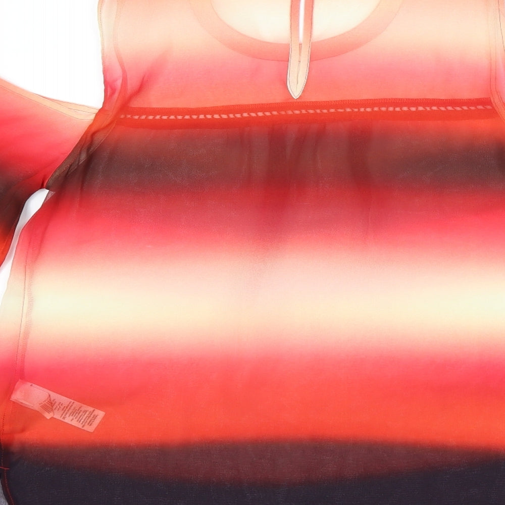Womens UK Size 12 NEXT Red Basic Blouse