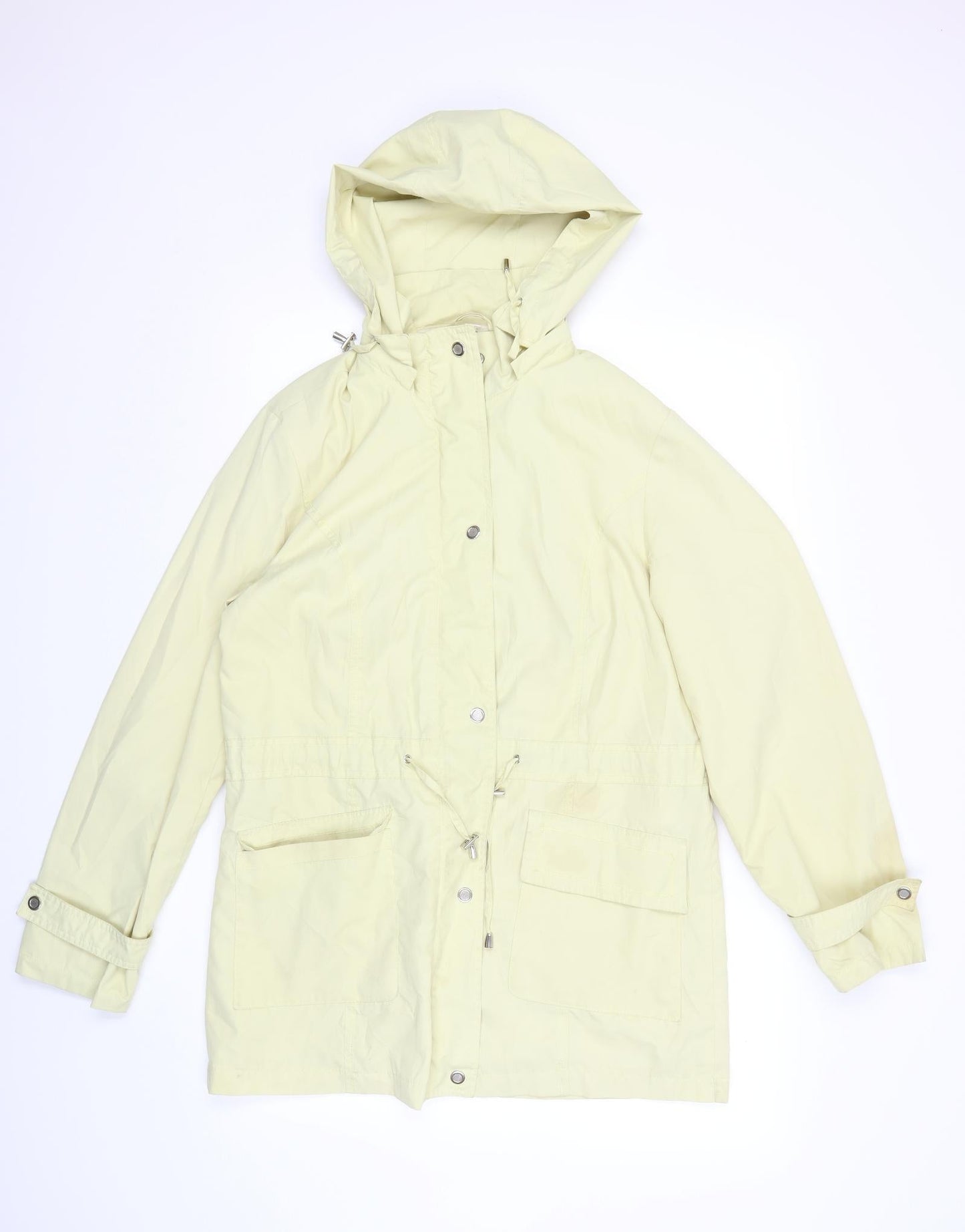 Womens UK Size 12 rowlands Yellow Rain Coat