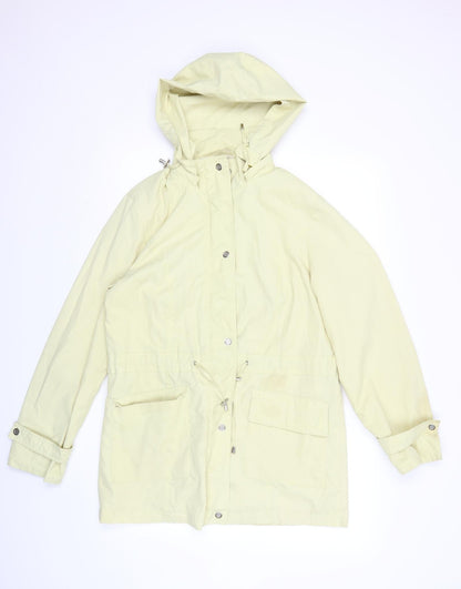 Womens UK Size 12 rowlands Yellow Rain Coat