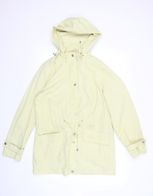 Womens UK Size 12 rowlands Yellow Rain Coat