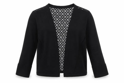 Per Una Womens Black  Knit Cardigan Jumper Size 10