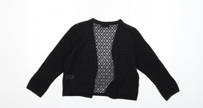 Per Una Womens Black  Knit Cardigan Jumper Size 10
