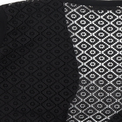 Per Una Womens Black  Knit Cardigan Jumper Size 10