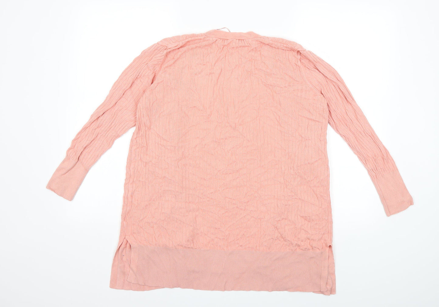 Oasis Womens Pink  Knit Cardigan Jumper Size L