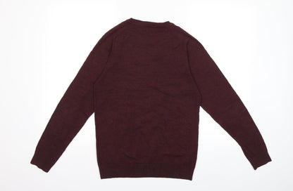 NEXT Mens Red  Knit Pullover Jumper Size S