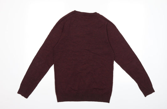 NEXT Mens Red  Knit Pullover Jumper Size S