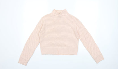 New Look Womens Pink  Knit Pullover Jumper Size 12