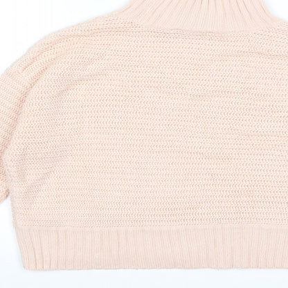 New Look Womens Pink  Knit Pullover Jumper Size 12