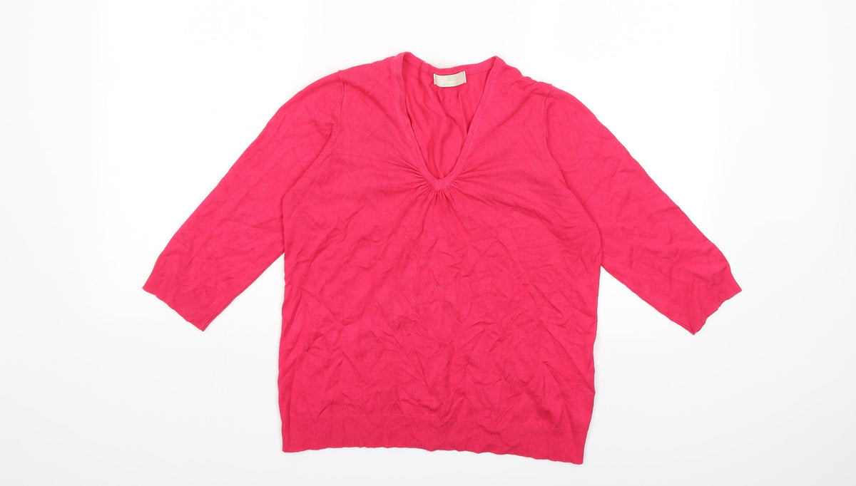 Marks & Spencer Womens Pink  Knit Pullover Jumper Size 12