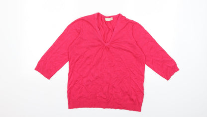 Marks & Spencer Womens Pink  Knit Pullover Jumper Size 12