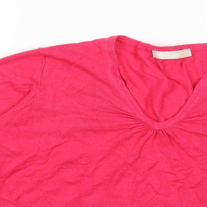 Marks & Spencer Womens Pink  Knit Pullover Jumper Size 12