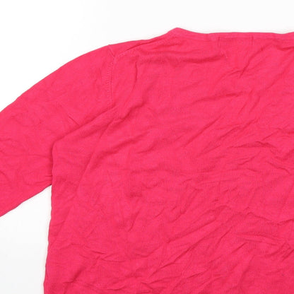 Marks & Spencer Womens Pink  Knit Pullover Jumper Size 12