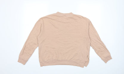 H&M Womens Beige   Pullover Sweatshirt Size M