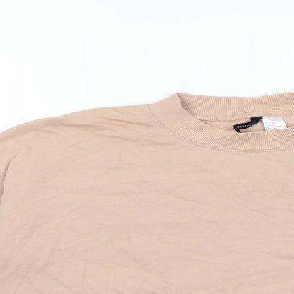 H&M Womens Beige   Pullover Sweatshirt Size M