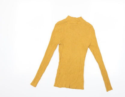 Primark Womens Yellow  Knit Pullover Jumper Size 6