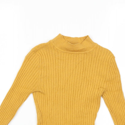 Primark Womens Yellow  Knit Pullover Jumper Size 6