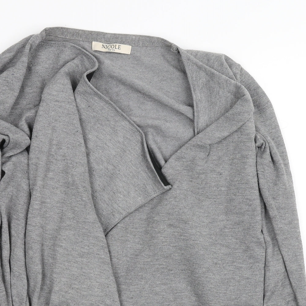 nicle Womens Grey   Cardigan Jumper Size M
