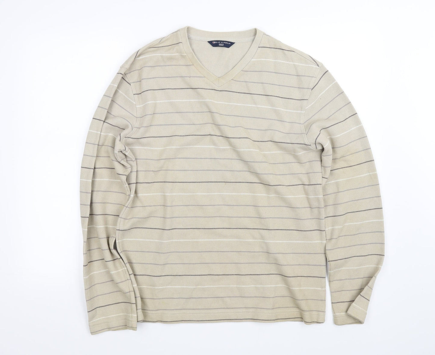 Mens UK Size S Marks and Spencer Beige Pullover Sweatshirt