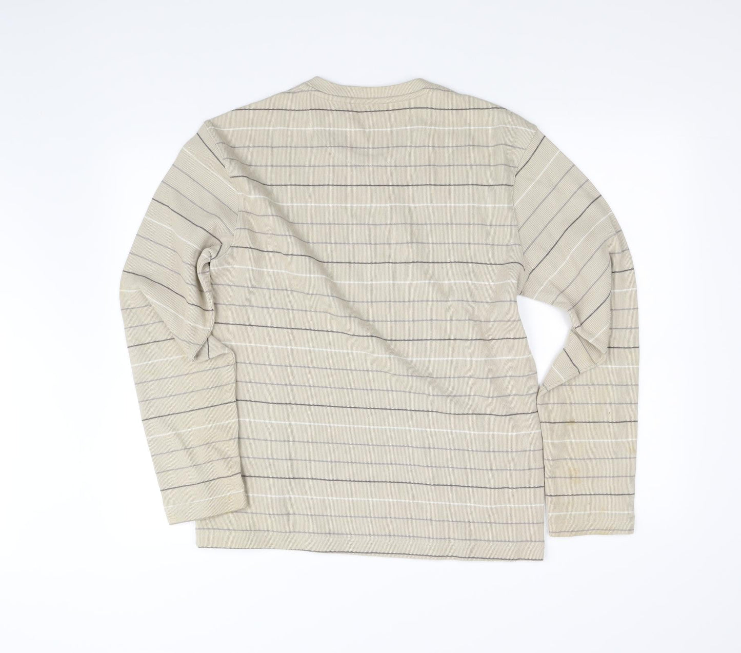 Mens UK Size S Marks and Spencer Beige Pullover Sweatshirt