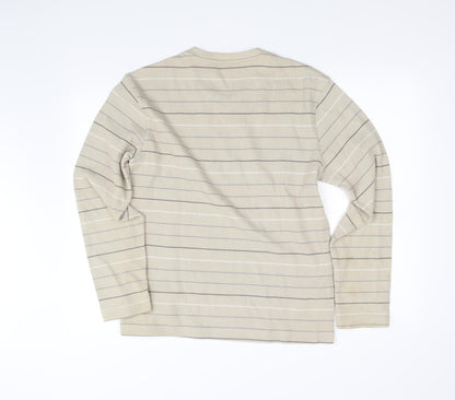 Mens UK Size S Marks and Spencer Beige Pullover Sweatshirt