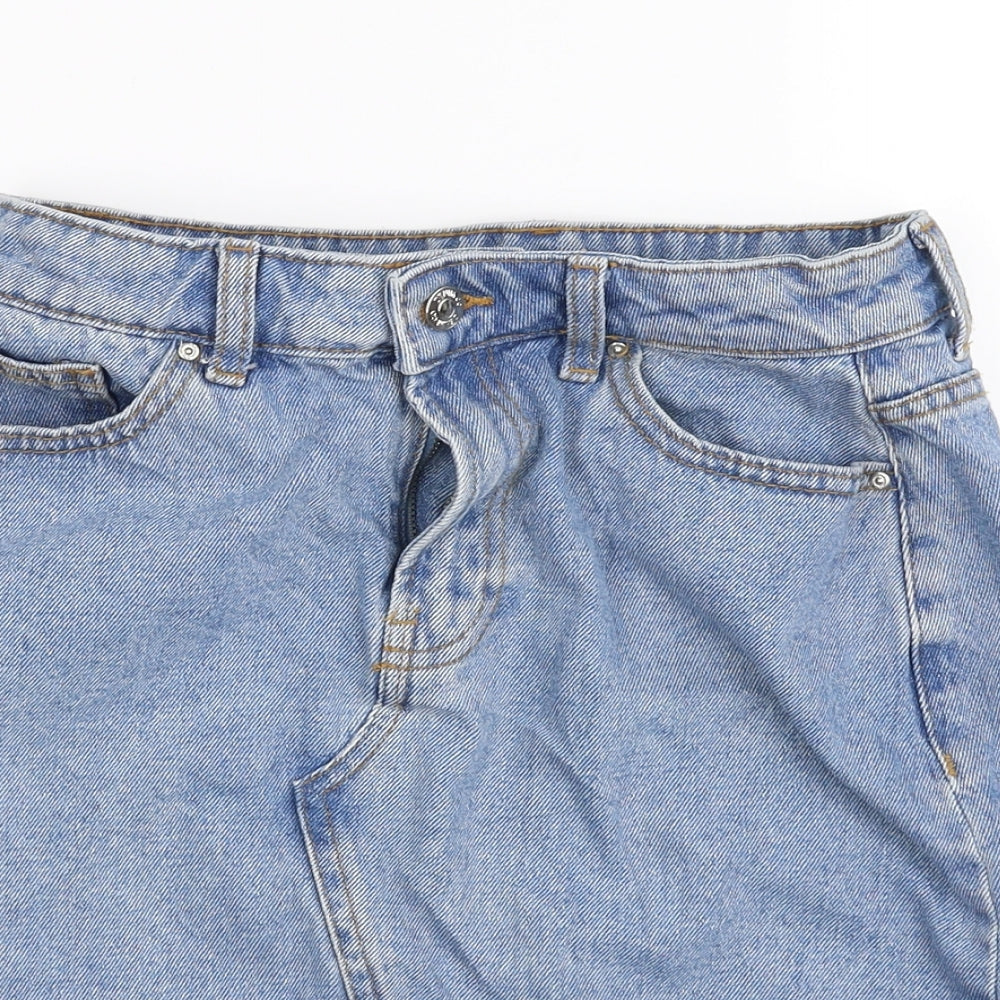 deniem co Womens Blue   Hot Pants Shorts Size 8