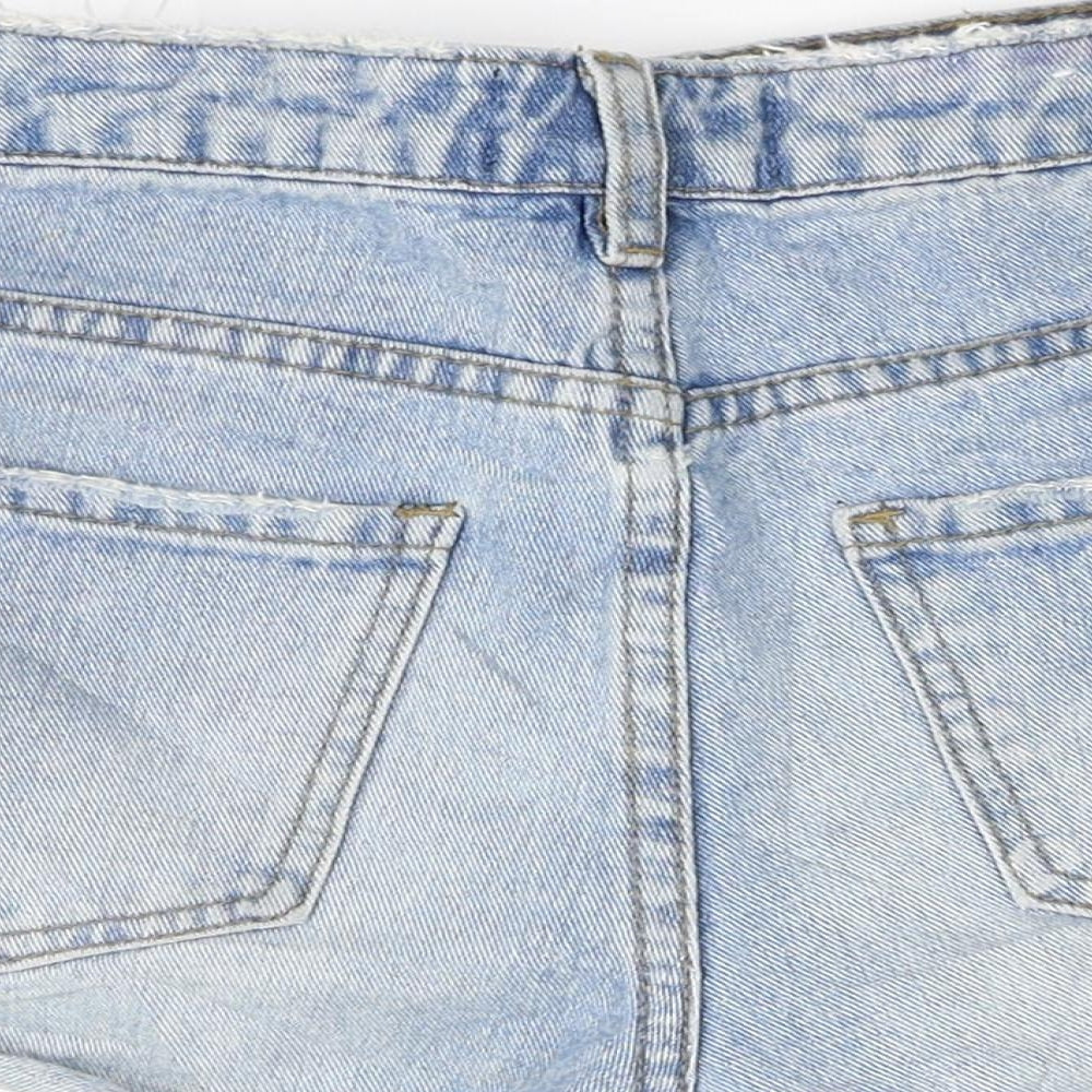 deniem co Womens Blue   Hot Pants Shorts Size 8