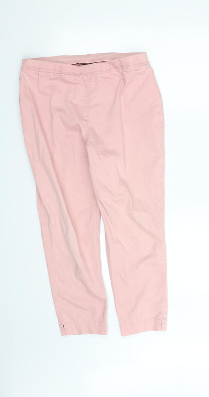 Viz A Viz Womens Pink   Skinny Jeans Size 12 L25 in