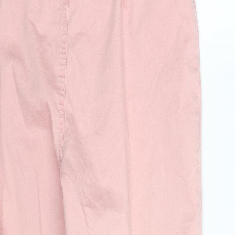 Viz A Viz Womens Pink   Skinny Jeans Size 12 L25 in