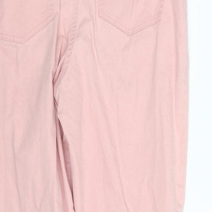Viz A Viz Womens Pink   Skinny Jeans Size 12 L25 in