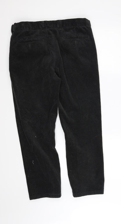 m&s Mens Black   Trousers  Size L L28 in