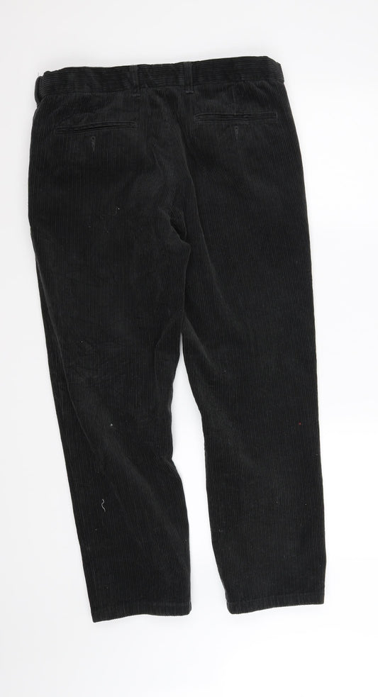 m&s Mens Black   Trousers  Size L L28 in