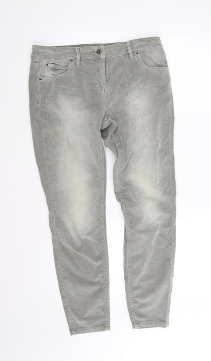Womens UK Size 12 pre worn Regular Fit Straight Grey Jeans