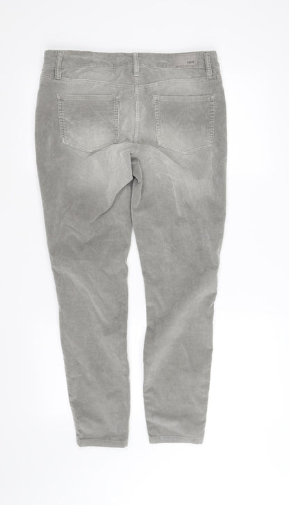 Womens UK Size 12 pre worn Regular Fit Straight Grey Jeans