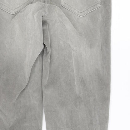 Womens UK Size 12 pre worn Regular Fit Straight Grey Jeans