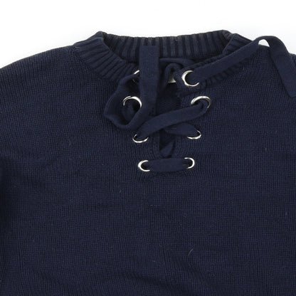 Papaya Womens Blue   Pullover Jumper Size L