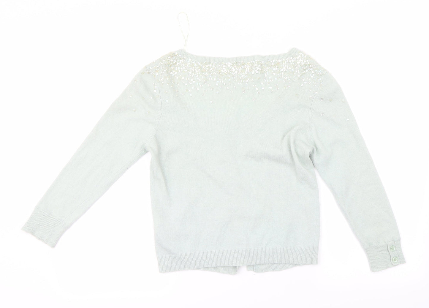 Preworn Womens Green   Cardigan Jumper Size 12