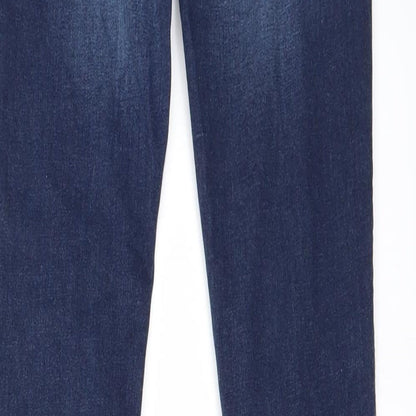 Womens UK Size 24 in Preworn Regular Fit Skinny Blue Jeans