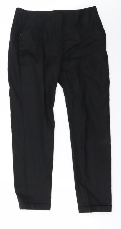Womens UK Size 28 in Zara Regular Fit  Black Trousers