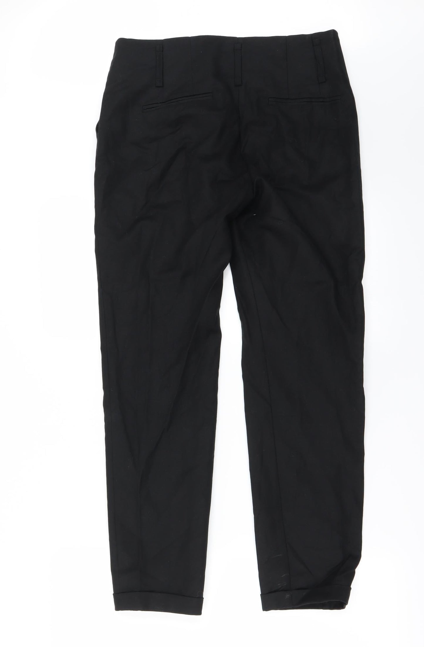 Womens UK Size 28 in Zara Regular Fit  Black Trousers