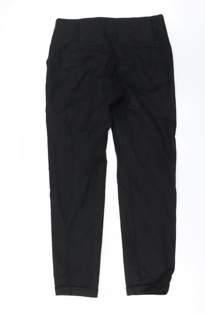Womens UK Size 28 in Zara Regular Fit  Black Trousers
