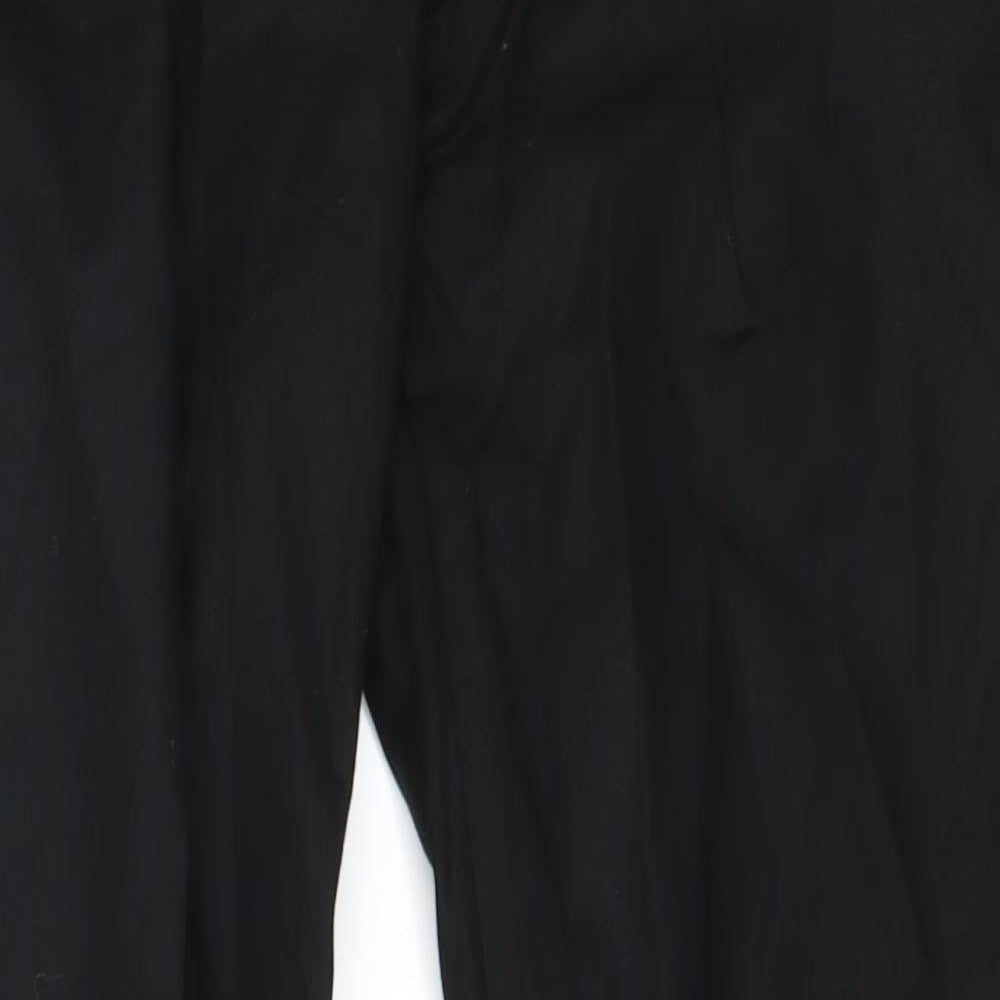 Womens UK Size 28 in Zara Regular Fit  Black Trousers