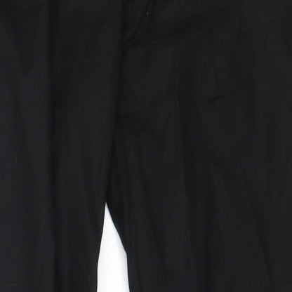 Womens UK Size 28 in Zara Regular Fit  Black Trousers