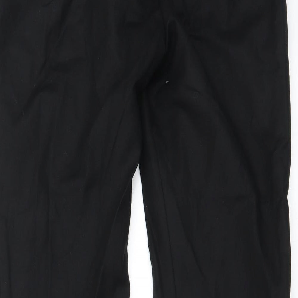 Womens UK Size 28 in Zara Regular Fit  Black Trousers