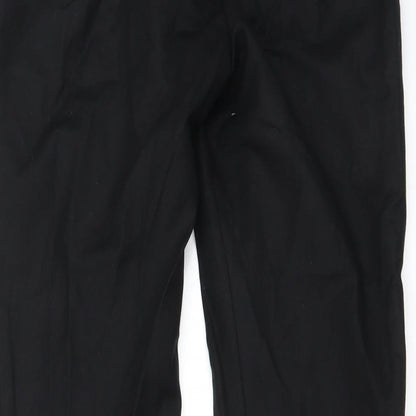 Womens UK Size 28 in Zara Regular Fit  Black Trousers