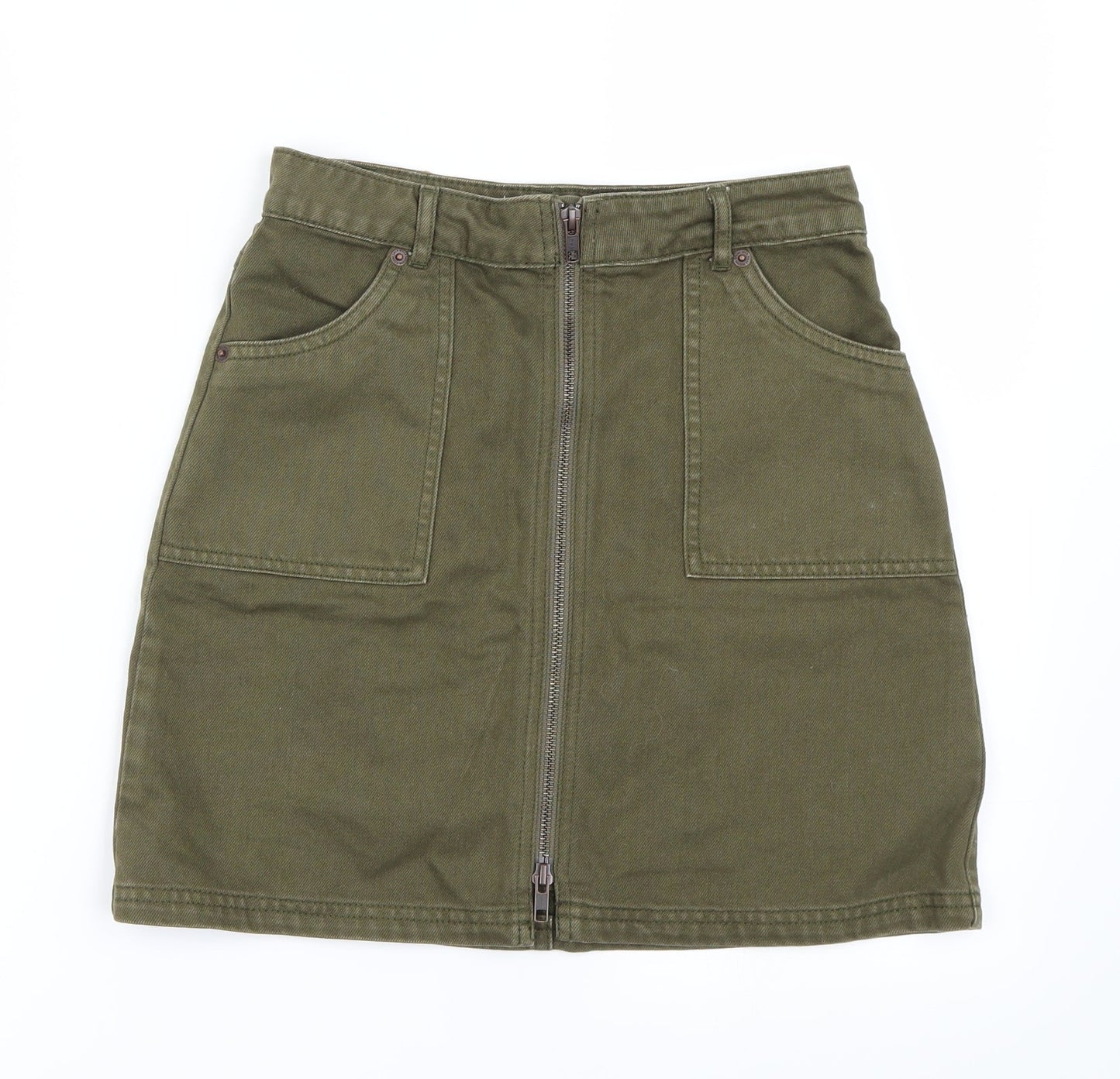 Jack Wills Womens Green   A-Line Skirt Size 6