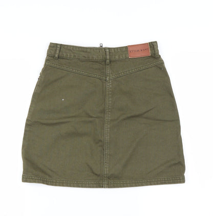 Jack Wills Womens Green   A-Line Skirt Size 6