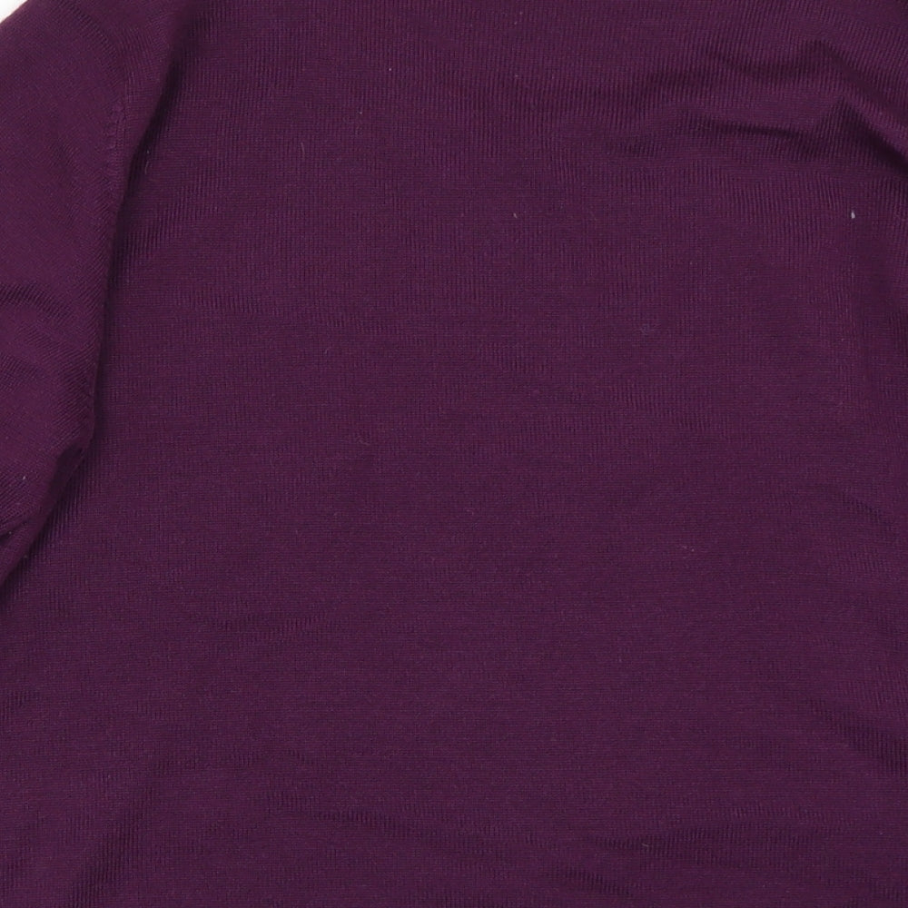 Marks and Spencer Womens Purple   Cardigan Jumper Size 10