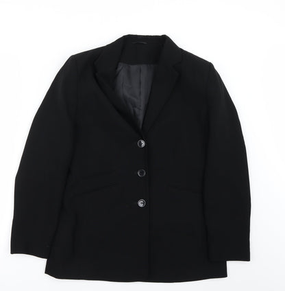 Preworn Womens Black   Jacket Blazer Size 12